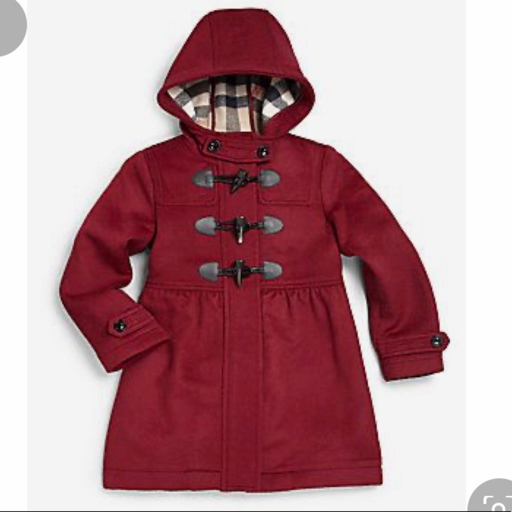 Burberry Girls Wool duffle Toggle Coat size 14
